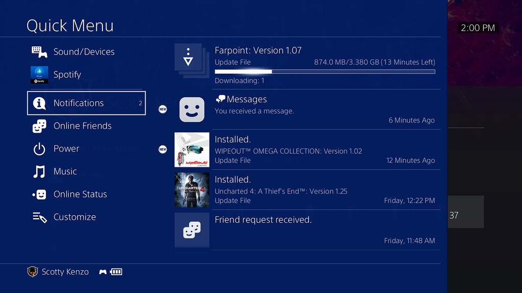 PS4 System Software Update 5.00
