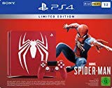 PlayStation 4 - Konsole (1TB) Limited Edition Spider-Man Bundle inkl. 1 DualShock 4 Controller, rot
